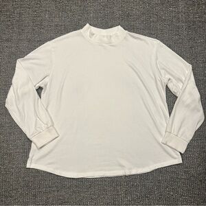 Elegant Winter White Long Sleeve Women's Top